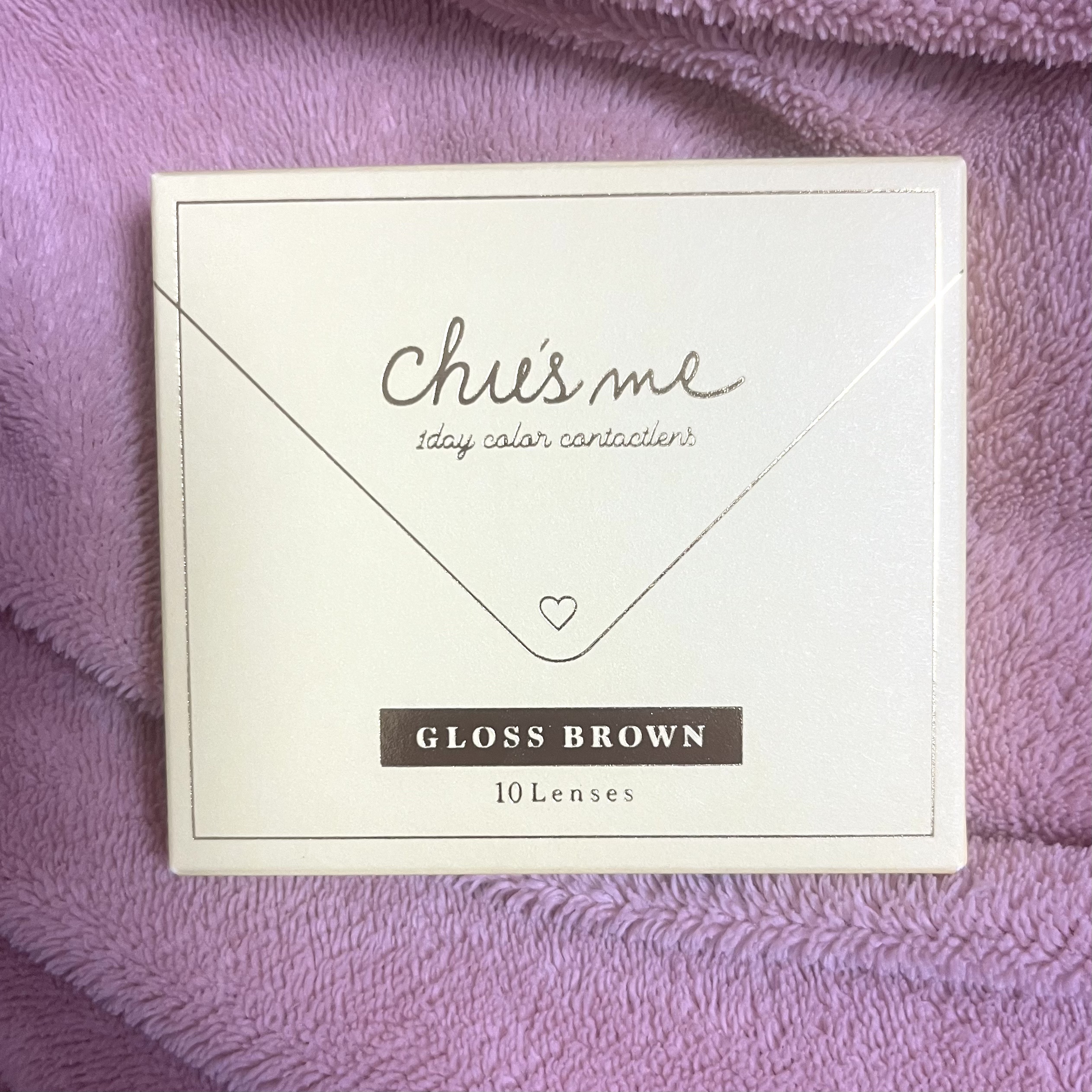 Chu's me 1day グロスブラウン/Chu's me/ワンデー（１DAY）カラコンを使ったクチコミ（1枚目）