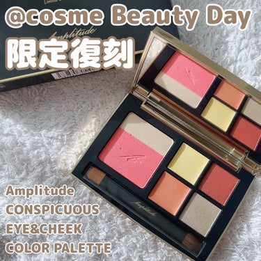 Amplitude コンスピキュアス アイ＆チークカラーパレット リミテッドコレクション bのクチコミ「@cosmeのBeauty Day限定復刻してたAmplitudeのコンスピキュアス アイ＆チ.....」（1枚目）