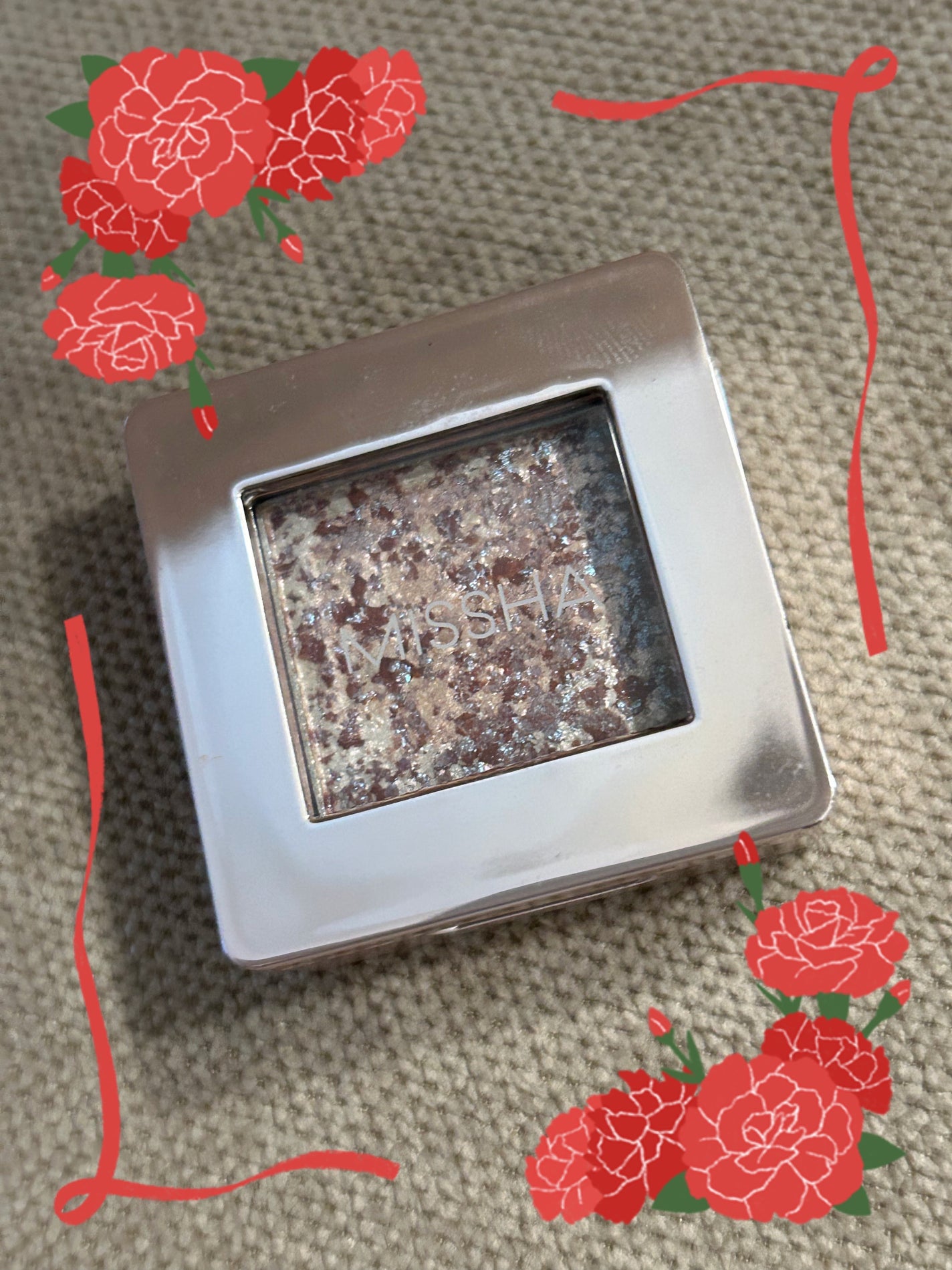 グリッタープリズム シャドウ/MISSHA/グリッターを使ったクチコミ(1枚目)