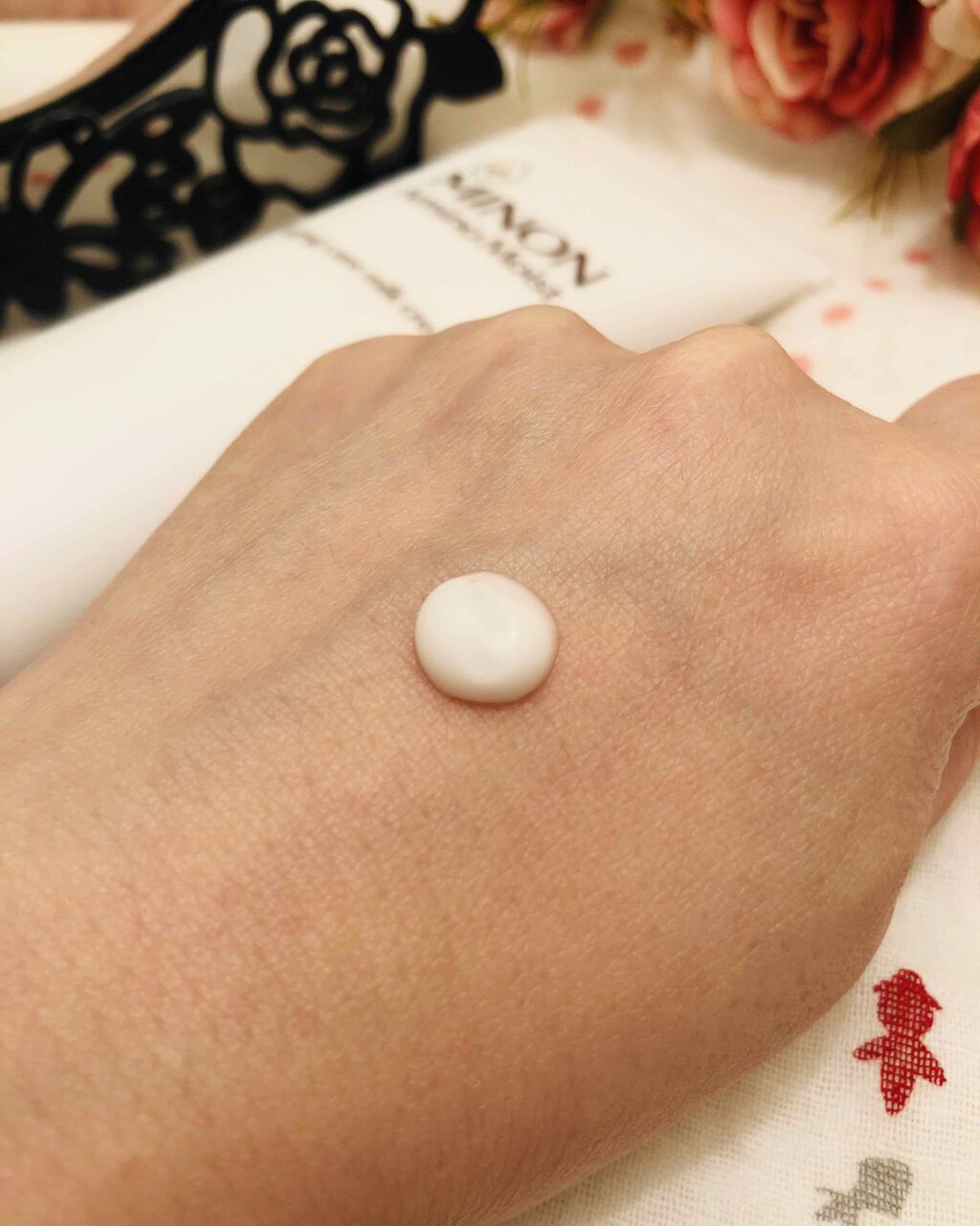 アミノモイスト エイジングケア ミルククリーム/ミノン/フェイスクリームを使ったクチコミ(2枚目)