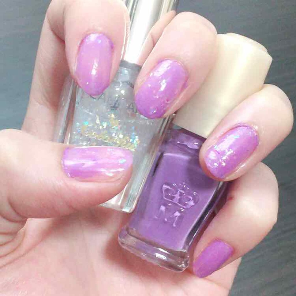 カラフルネイルズ キャンメイクを使った口コミ 今気に入っているラベンダー オーロラホロ By にび Lips
