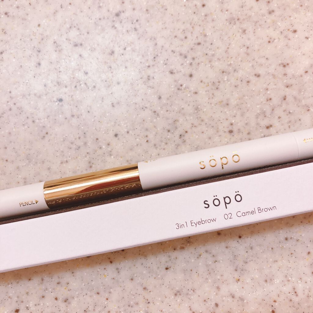 3 in 1 アイブロウ/sopo/アイブロウペンシルを使ったクチコミ(4枚目)