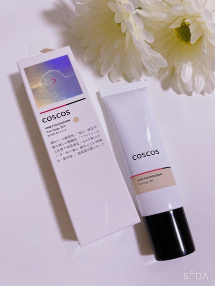 UHDファンデーション342(ピンクベージュ)/COSCOS/リキッドファンデーションを使ったクチコミ(1枚目)