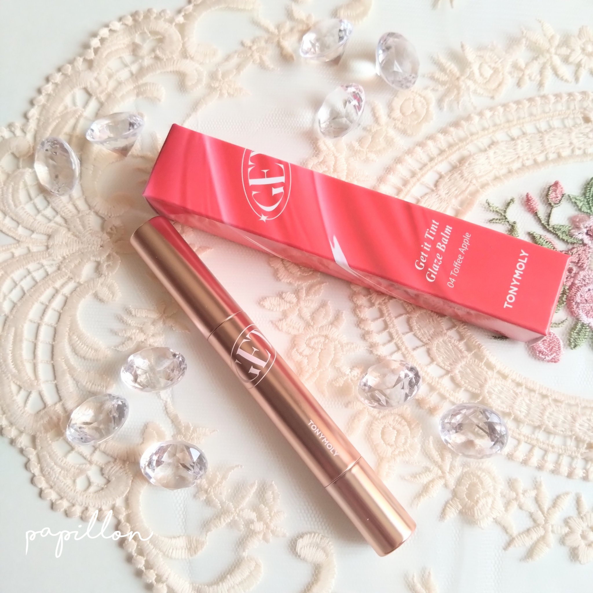 ゲットイットティントグレーズバーム/TONYMOLY/リップティントを使ったクチコミ（1枚目）