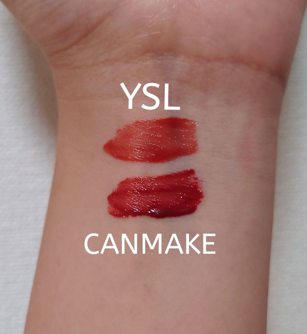 ルージュ ピュールクチュール ヴェルニ ウォーターグロウ/YVES SAINT LAURENT BEAUTE/口紅を使ったクチコミ（3枚目）