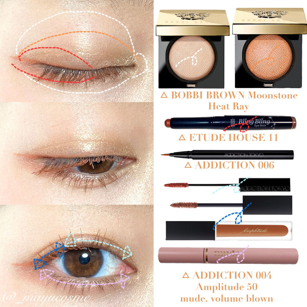 エクストラボリューム カラーマスカラ 05 クロームオレンジ/Amplitude/マスカラを使ったクチコミ（2枚目）