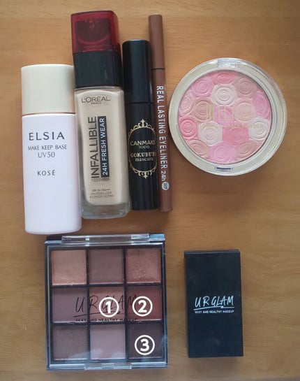 UR GLAM BLOOMING EYE COLOR PALETTE/U R GLAM/アイシャドウパレットを使ったクチコミ(2枚目)