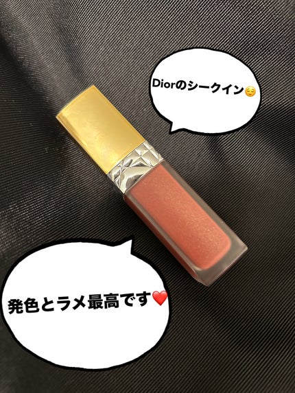 ルージュ ディオール フォーエヴァー リキッド シークイン(クリスマス コレクション 2024 限定品)/Dior/口紅・グロス・リップライナー・リップケアを使ったクチコミ(1枚目)
