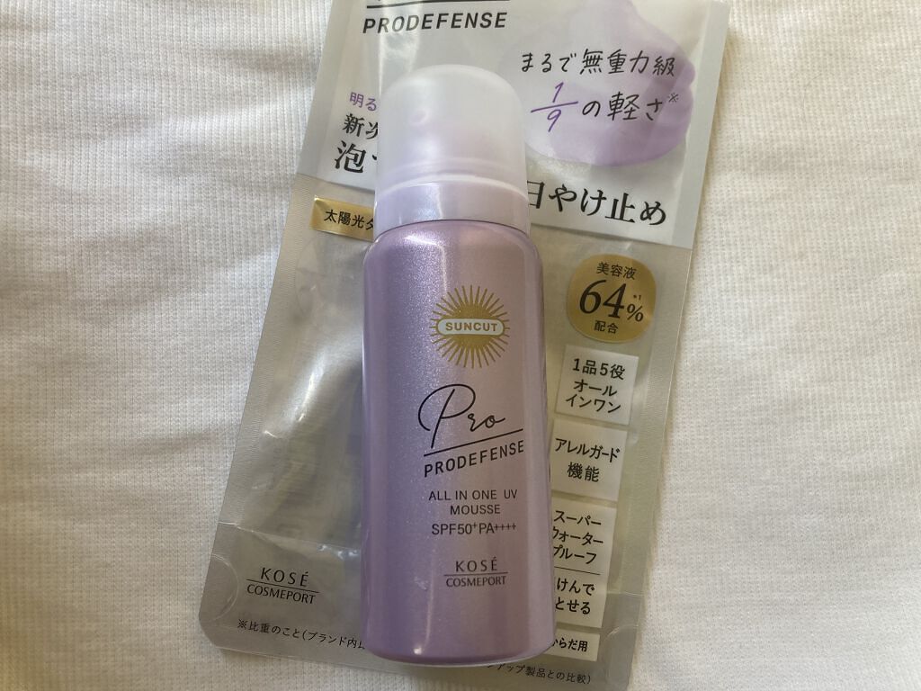プロディフェンス オールインワンUV ムース/サンカット®/日焼け止めクリームを使ったクチコミ（1枚目）