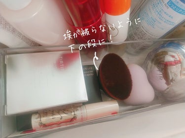 海月mitsuki🌛フォロバ100 on LIPS 「コスメ40個収納可能💕"300円"DAISOコスパ最強👊ボック..」（5枚目）