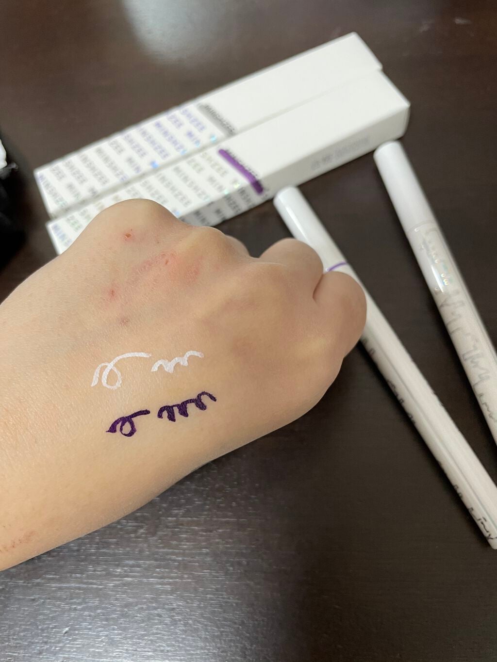 ファインスピードドライアイライナー/MINSHZEE/リキッドアイライナーを使ったクチコミ(2枚目)