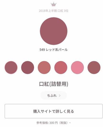 口紅(詰替用)/ちふれ/口紅を使ったクチコミ(1枚目)