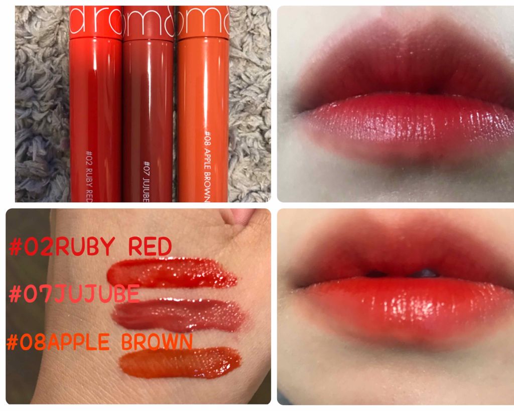 ジューシーラスティングティント/rom&nd/リップティントを使ったクチコミ（1枚目）