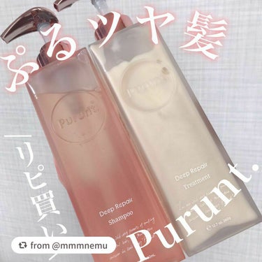 プルント ディープリペア美容液シャンプー／トリートメント/Purunt./シャンプー・コンディショナーを使ったクチコミ（1枚目）