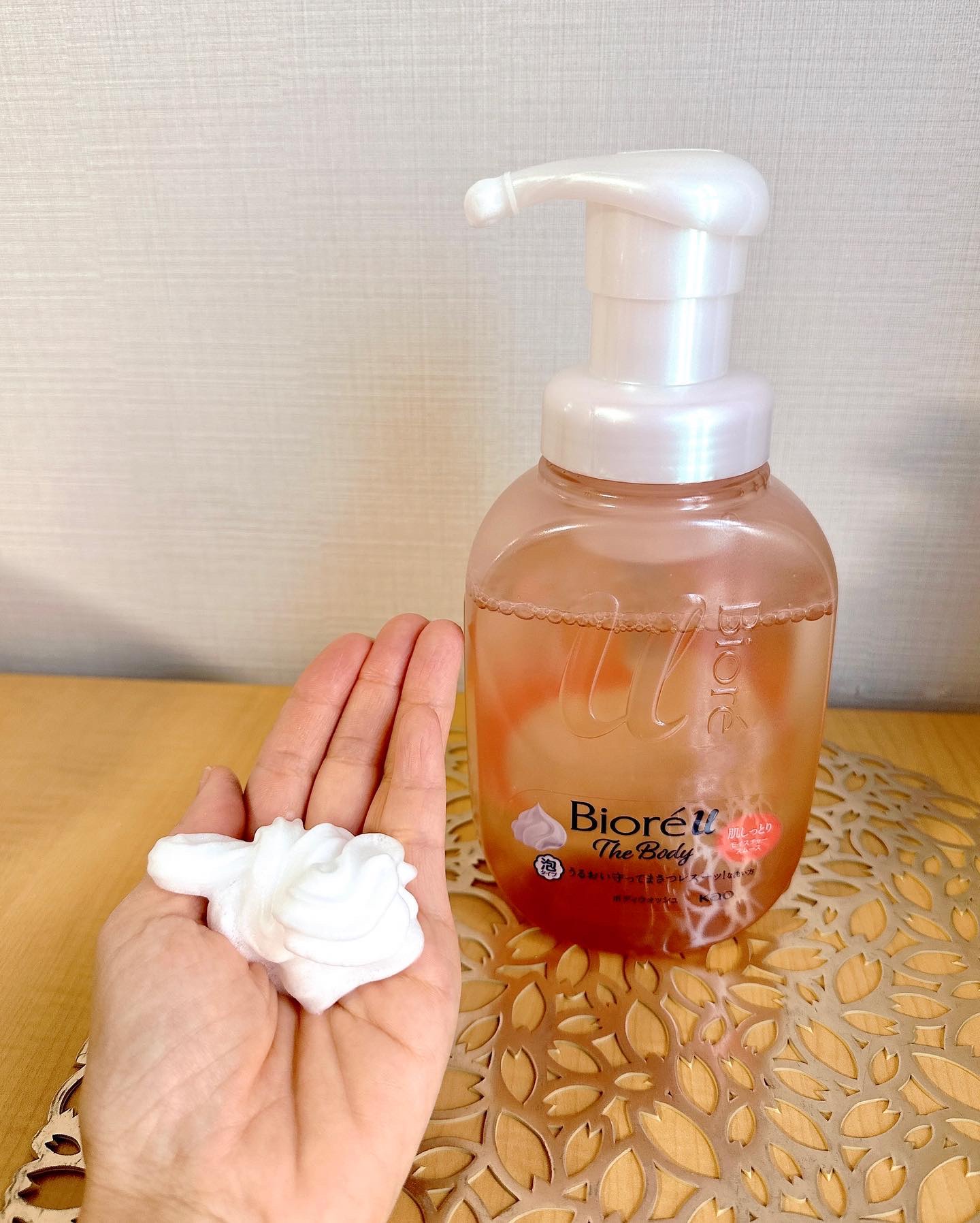 ビオレu ザ ボディ 泡タイプ モイスチャースムース 本体 540ml/ビオレu/ボディソープを使ったクチコミ（1枚目）