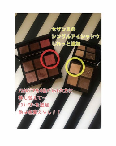 ADDICTION コンパクト ケース Iのクチコミ「
❀ADDICTION ザ アイシャドウ❀
❀セザンヌシングルアイシャドウ❀



୨୧┈┈┈.....」（3枚目）