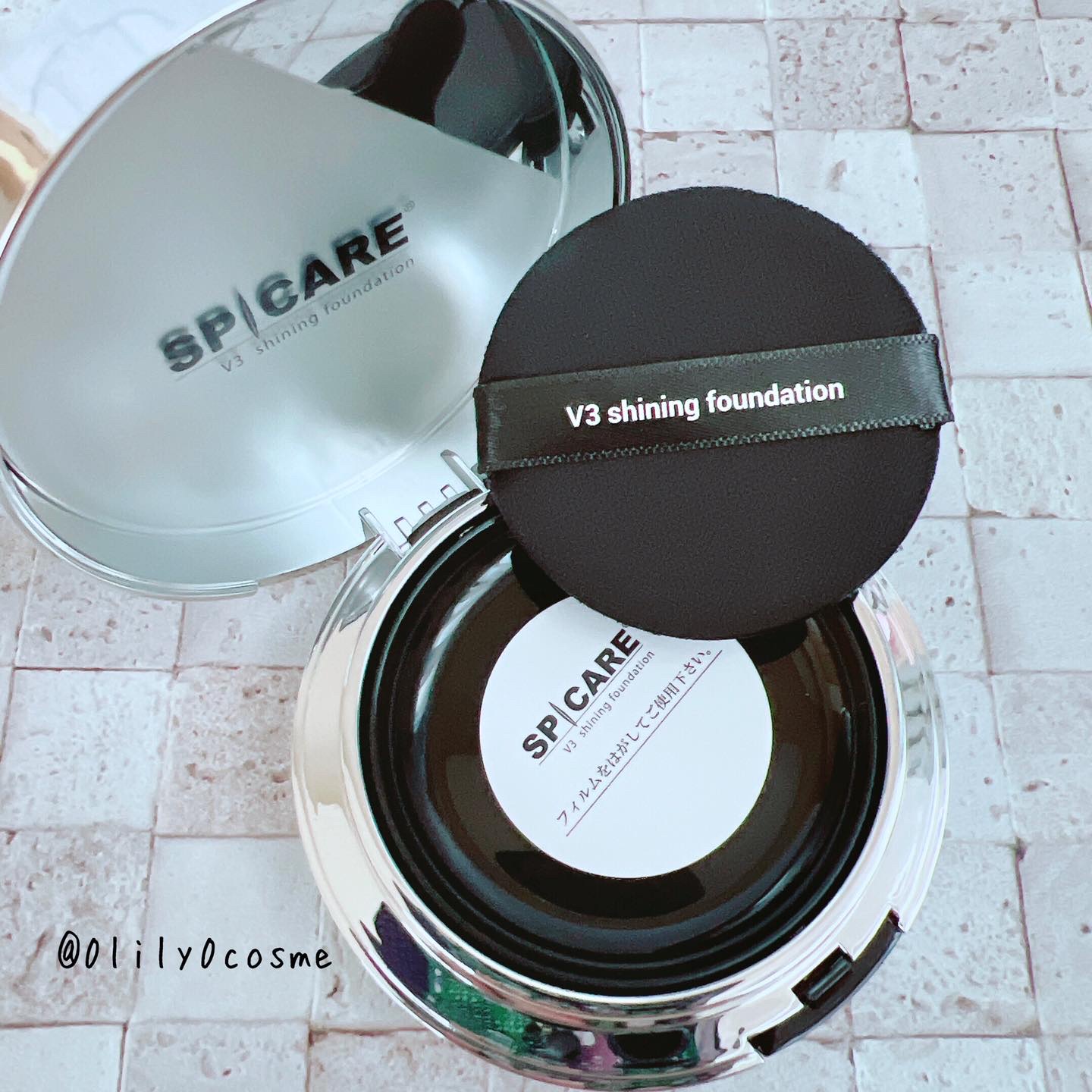 V3シャイニングファンデーション/SPICARE/クッションファンデーションを使ったクチコミ（3枚目）