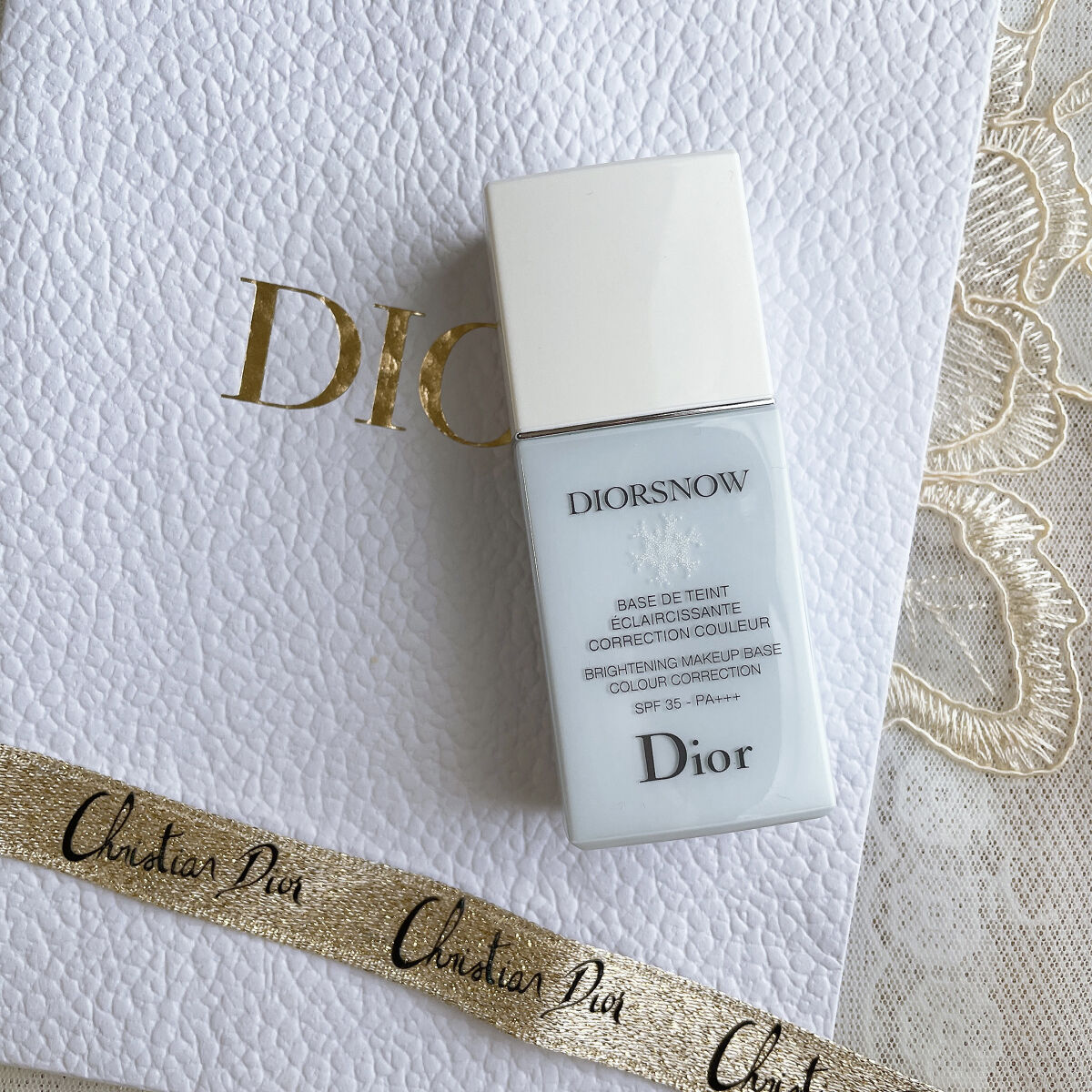 【旧】スノー メイクアップ ベース UV35 SPF35／PA+++/Dior/化粧下地を使ったクチコミ（1枚目）