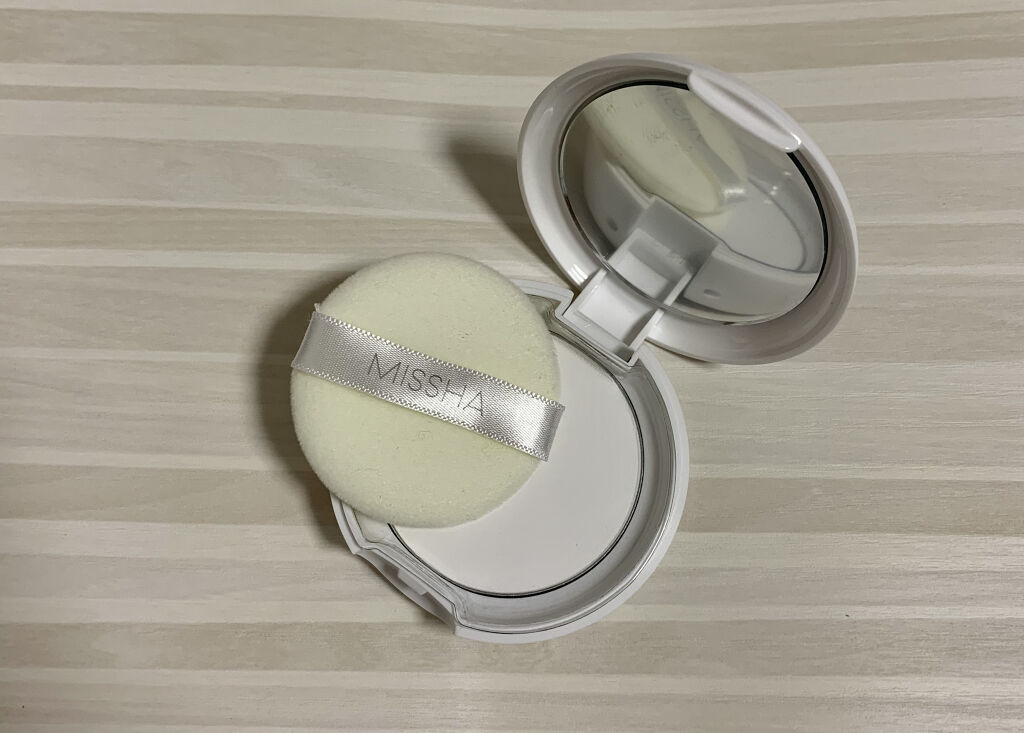 エアリーポット プレストパウダー translucent/MISSHA/プレストパウダーを使ったクチコミ（2枚目）