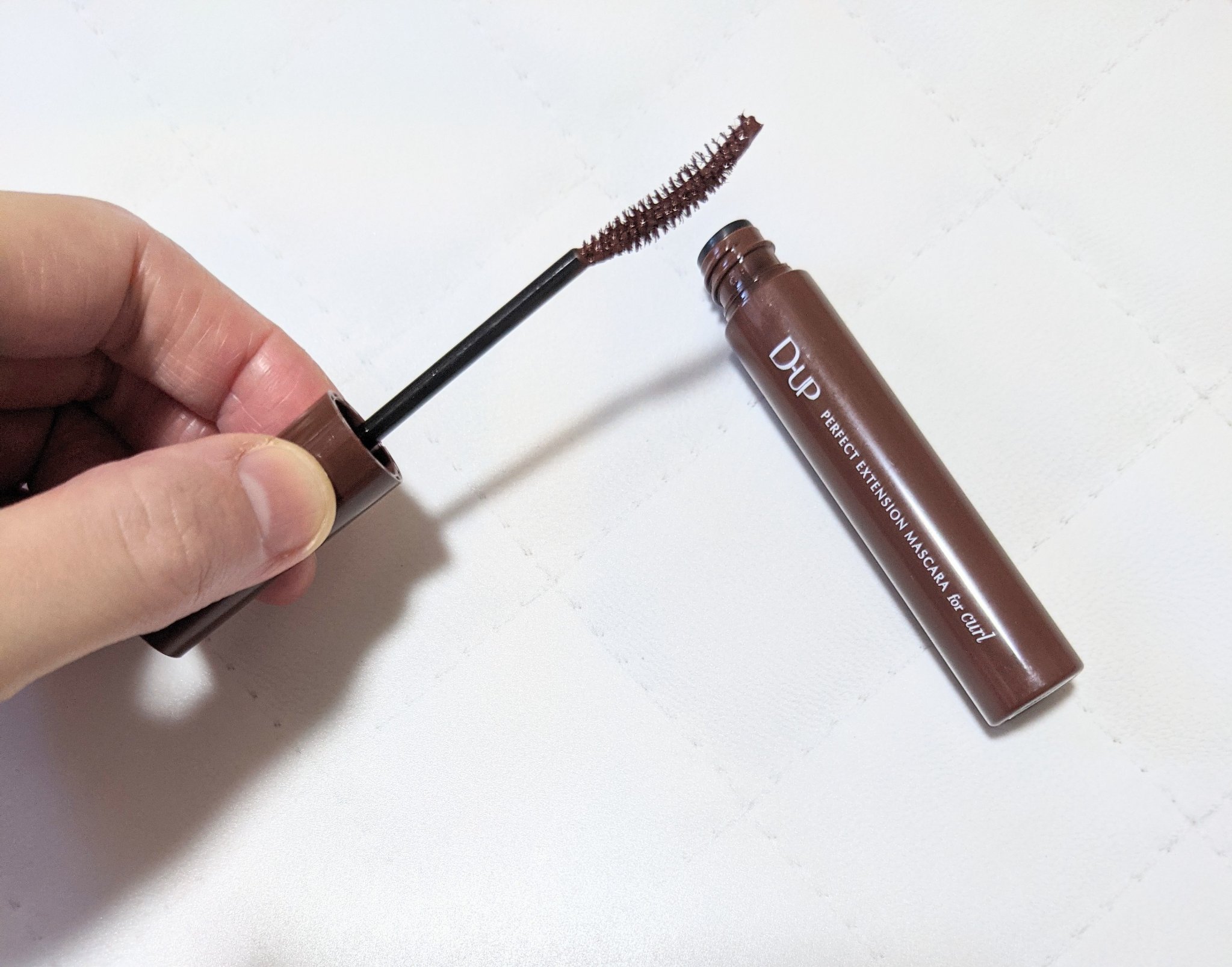 パーフェクトエクステンション マスカラ for カール チェリーブラウン/D-UP/マスカラを使ったクチコミ（1枚目）