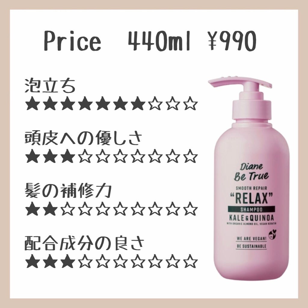 Diane Be True(ダイアンビートゥルー)/HEALTHY / ダメージ /シャンプー&トリートメント/ダイアンビートゥルー/市販シャンプーを使ったクチコミ(4枚目)