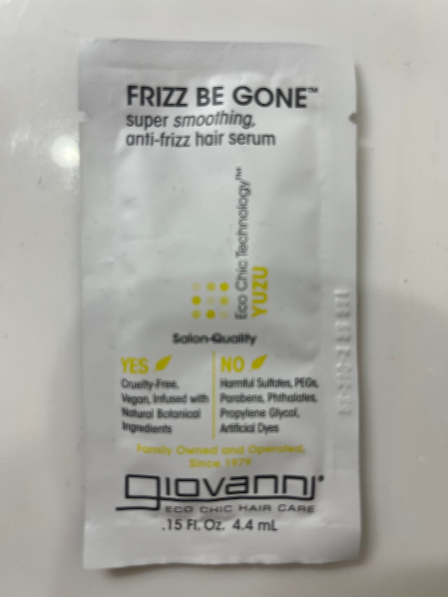 フリッズビーゴーン スムージング ヘアセラム/giovanni/ヘアオイルを使ったクチコミ(1枚目)