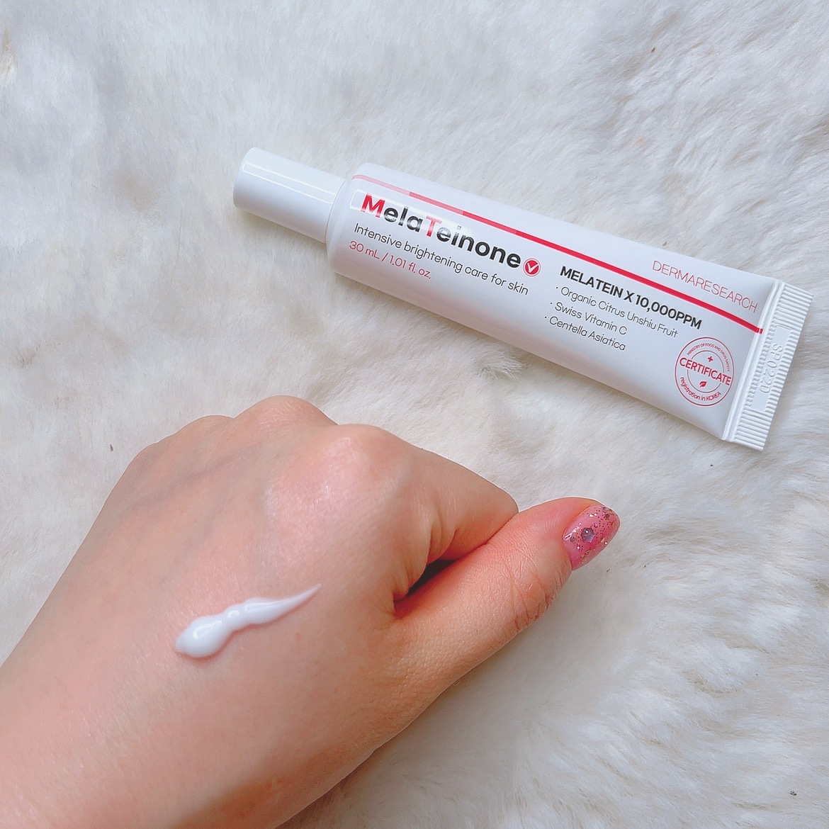 メラティノンクリーム/DERMA RESEARCH/フェイスクリームを使ったクチコミ（2枚目）