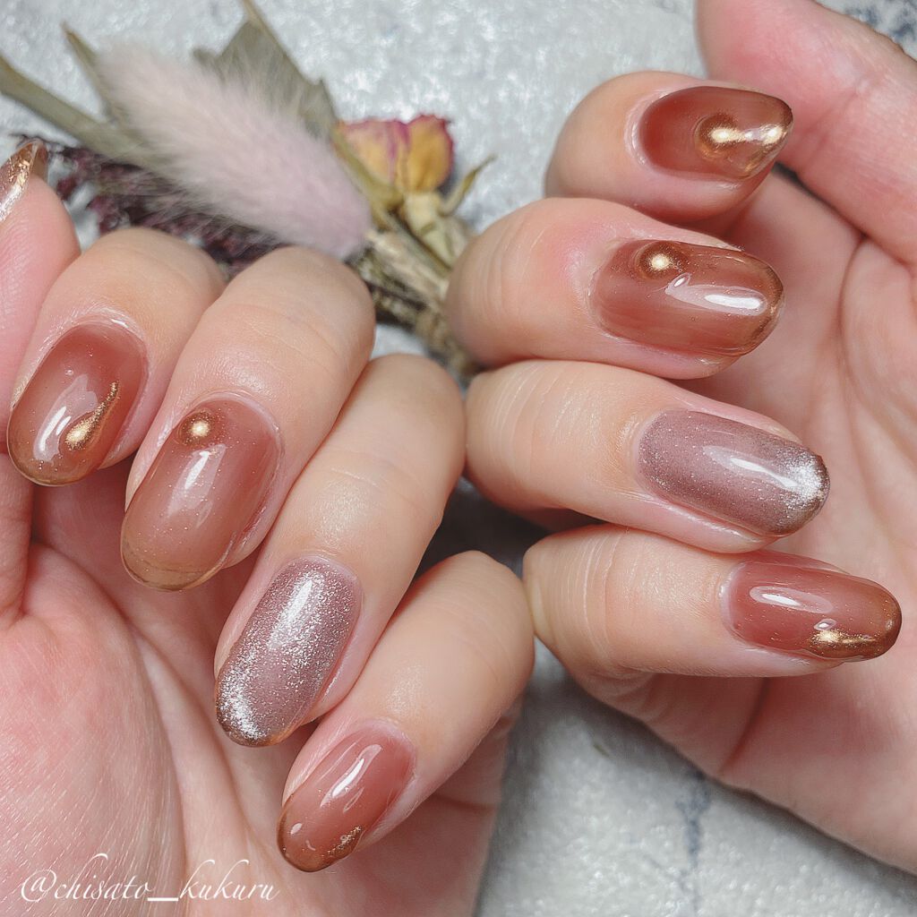 シルバーマグネット/ネイル工房/ジェルネイルを使ったクチコミ（3枚目）