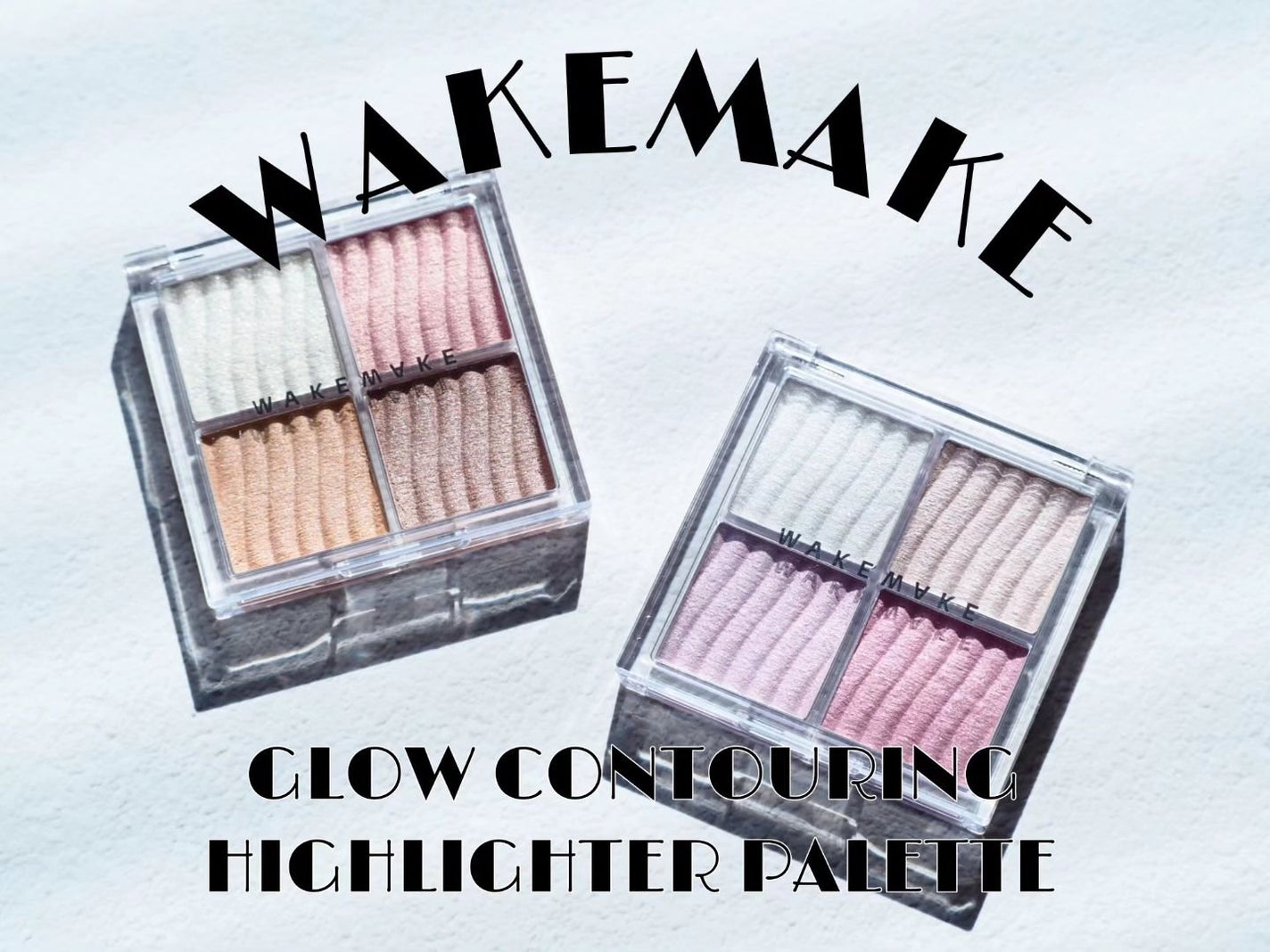 グロウコントゥアリングハイライターパレット/wakemake/パウダーハイライトを使ったクチコミ(1枚目)