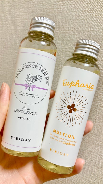 イノセンスフリージアマルチオイル/BIBIDAY/ヘアオイルを使ったクチコミ(1枚目)