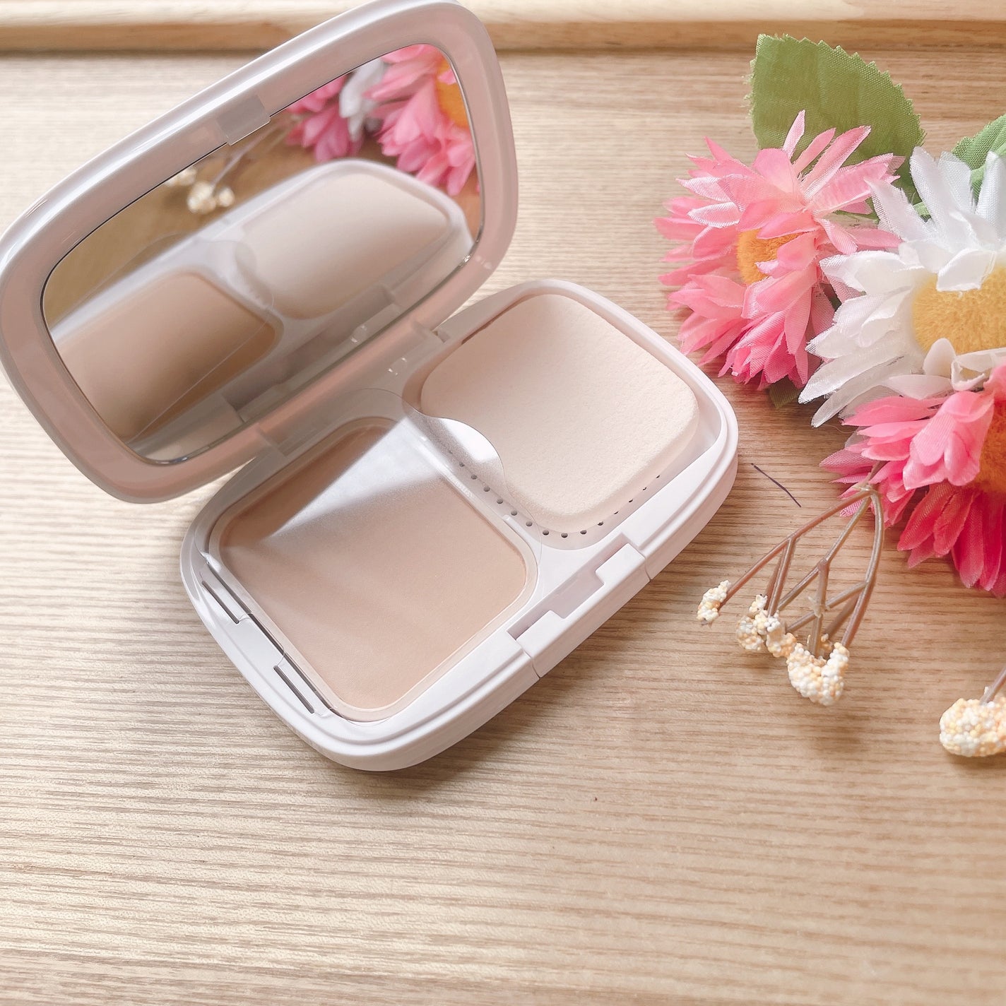 パウダーファンデーション/media luxe/パウダーファンデーションを使ったクチコミ(2枚目)