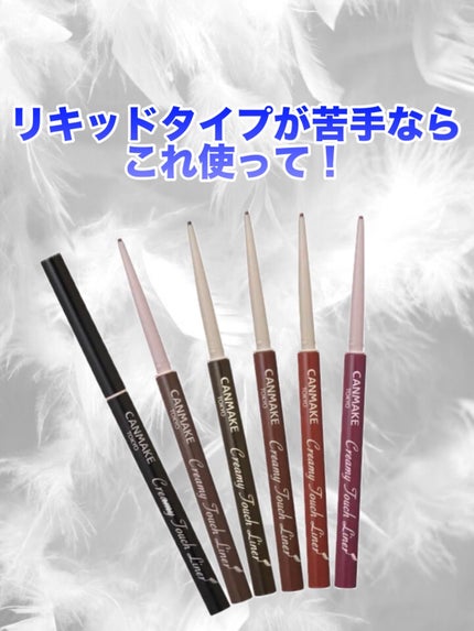 クリーミータッチライナー/キャンメイク/ジェルアイライナーを使ったクチコミ(1枚目)