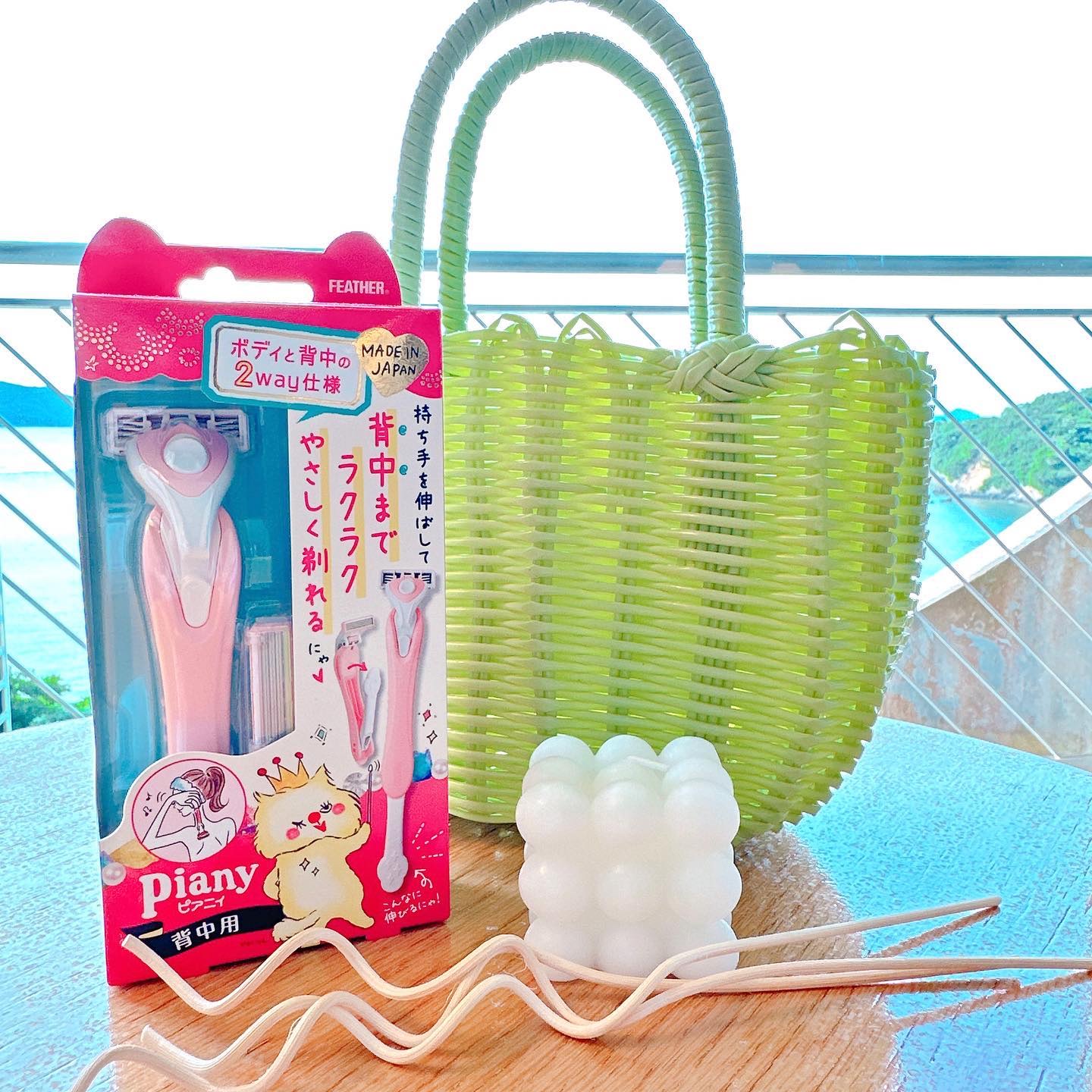 フェザー ピアニィ背中用 PI-ST 1セット入 10個セット フェザー安全剃刀 ピアニィ 背中用 ボディ 全身 背中