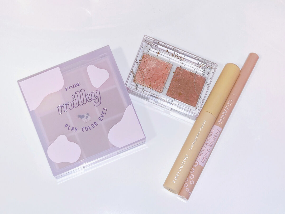 プレイカラーアイズ ≪ミルキーコレクション≫/ETUDE/アイシャドウパレットを使ったクチコミ（1枚目）