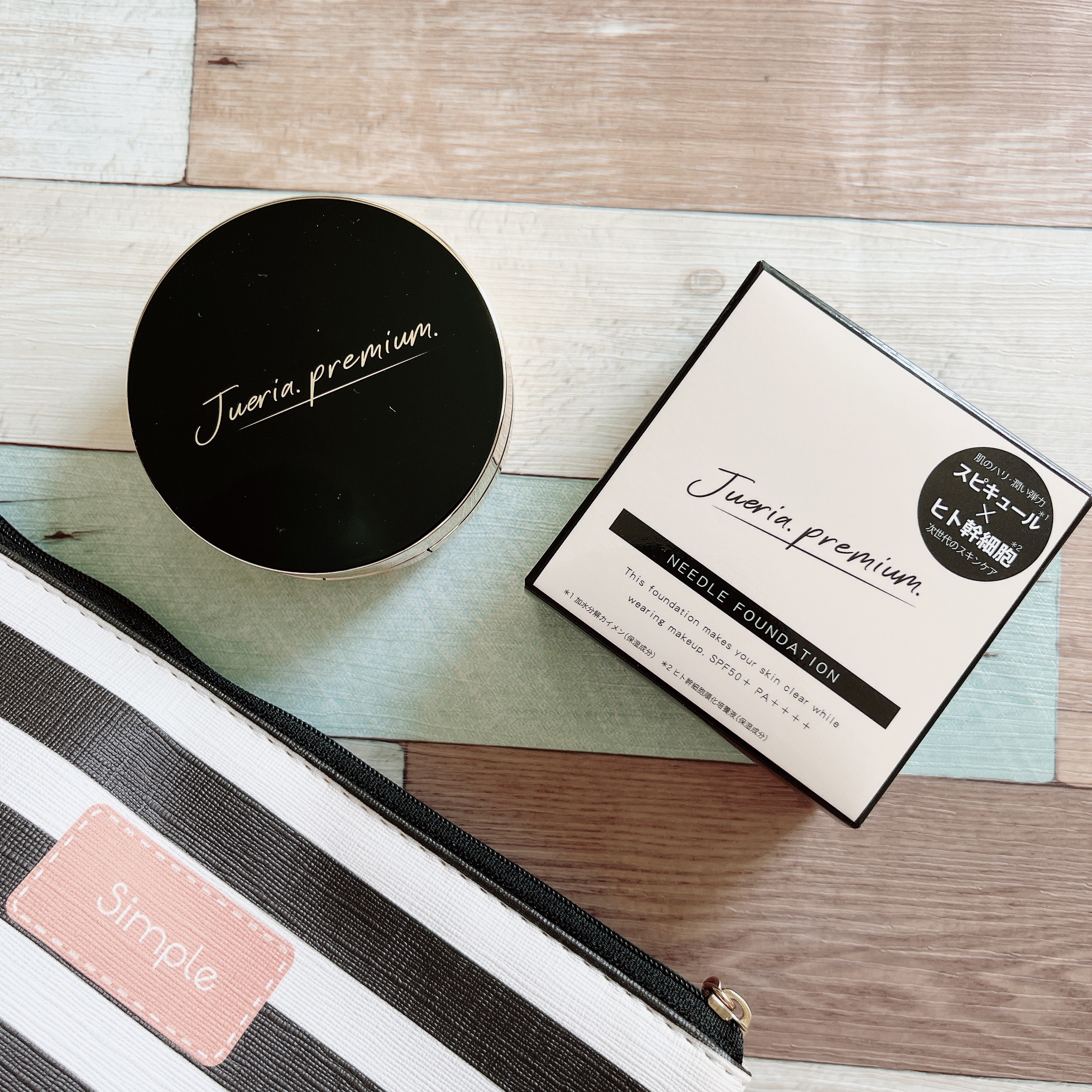 プレミアムニードルファンデーション ナチュラルベージュ/ジュエリアプレミアム/クッションファンデーションを使ったクチコミ（1枚目）