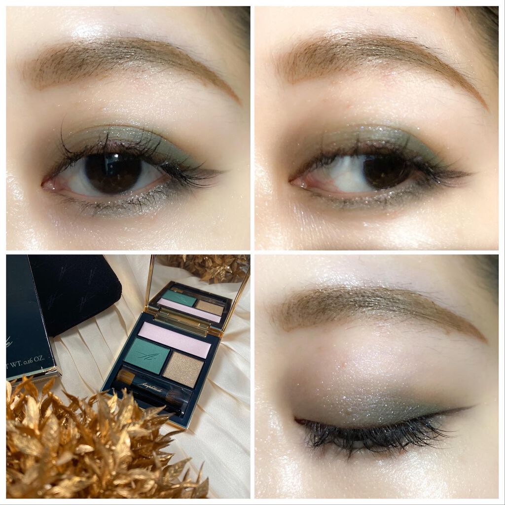 コンスピキュアス アイズ 07 グレイッシュグリーン/Amplitude/アイシャドウパレットを使ったクチコミ（2枚目）