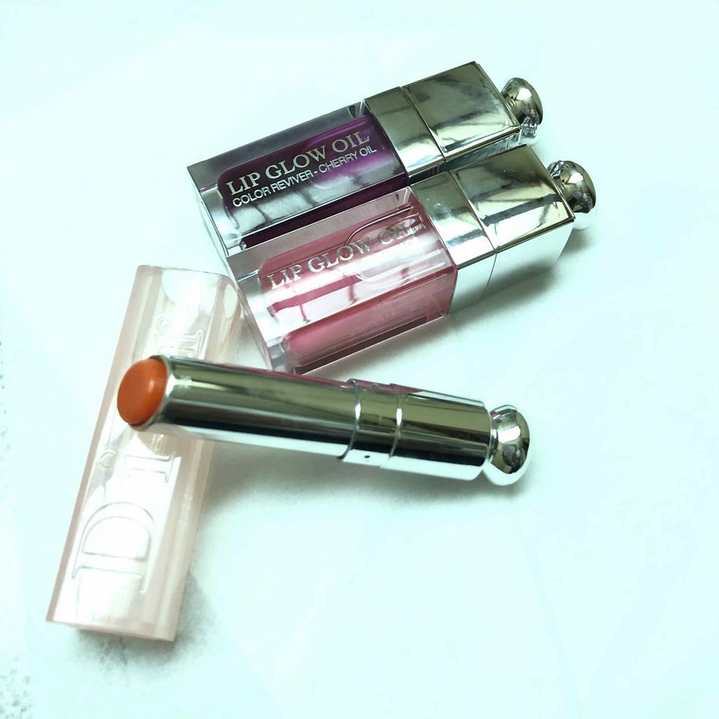 【旧】ディオール アディクト リップ グロウ 017 ウルトラ コーラル/Dior/リップケアを使ったクチコミ（1枚目）