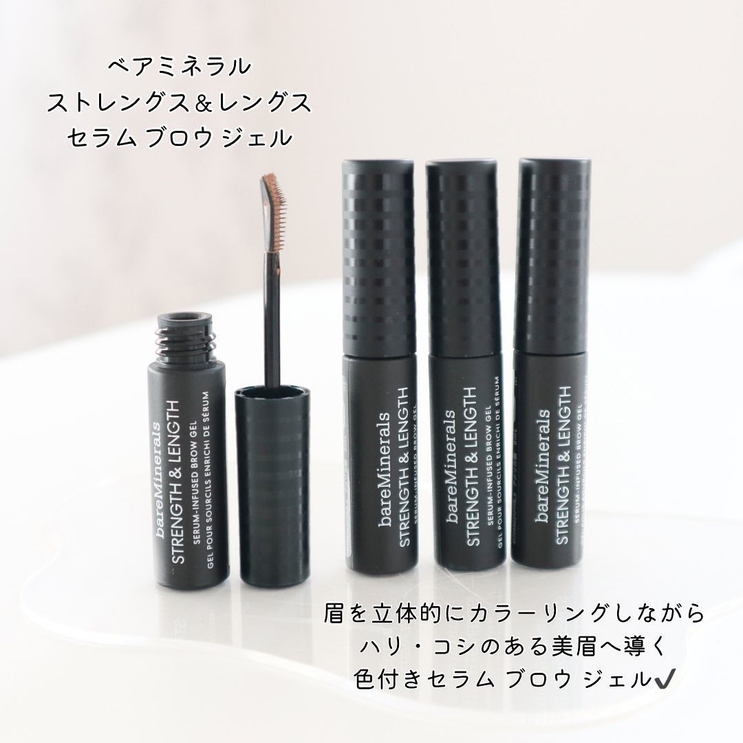 ストレングス & レングス セラム インフューズド ブロウ ジェル/bareMinerals/眉マスカラを使ったクチコミ(5枚目)