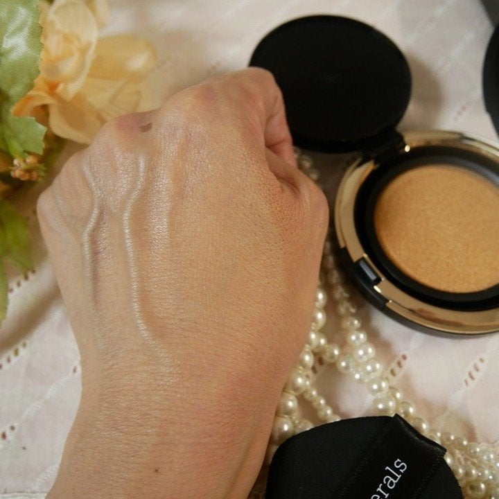 オリジナル ピュア セラム カバーアップ クッション/bareMinerals/クッションファンデーションを使ったクチコミ(6枚目)