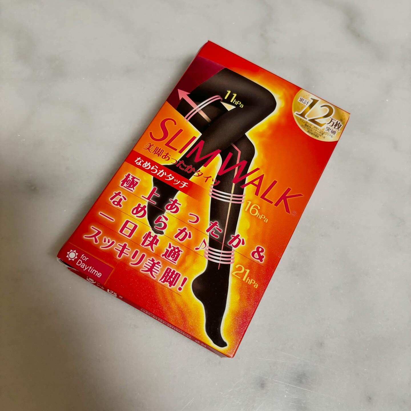 スリムウォーク 美脚あったかタイツ なめらかタッチ/SLIMWALK/着圧ソックス・レギンスを使ったクチコミ（1枚目）