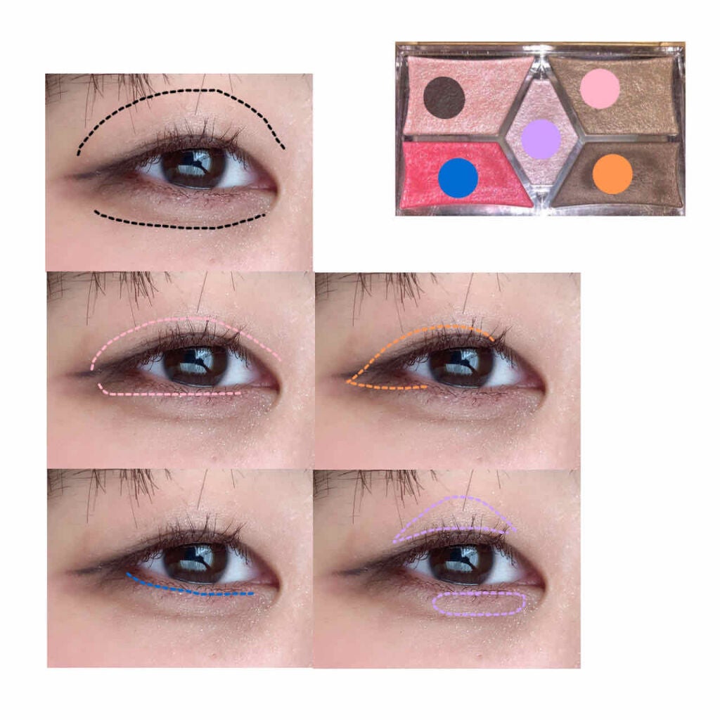 【旧品】パーフェクトスタイリストアイズ/キャンメイク/アイシャドウパレットを使ったクチコミ(2枚目)