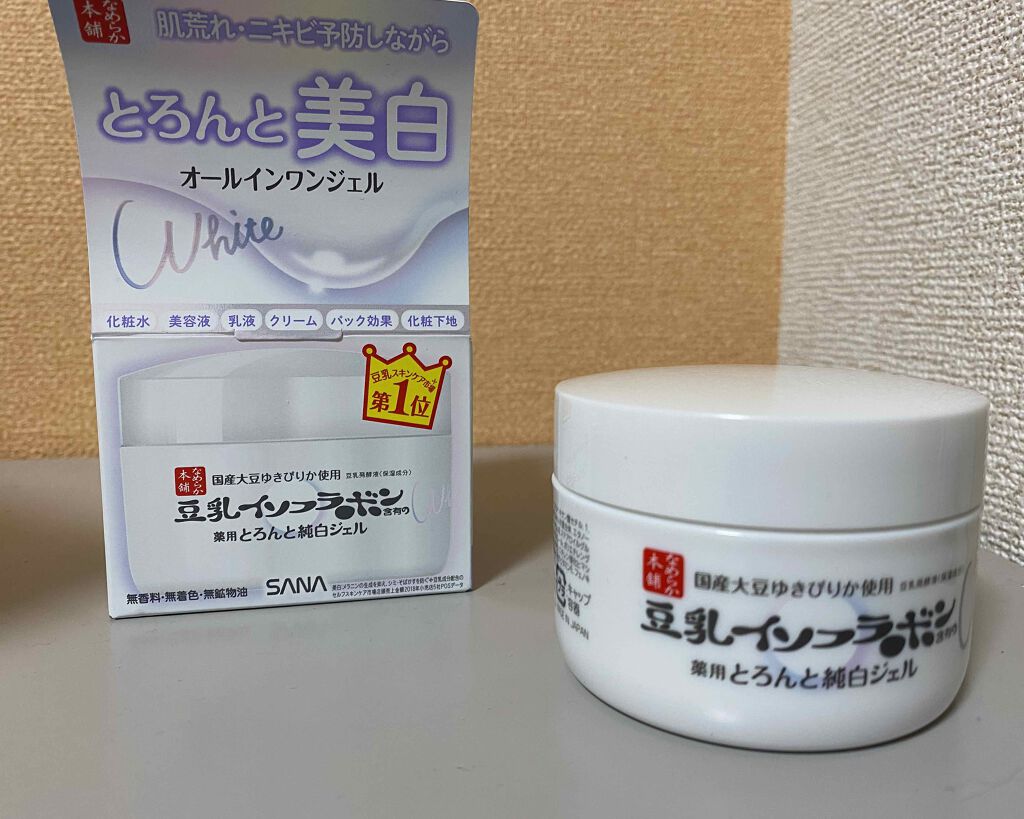 とろんと濃ジェル 薬用美白 N/なめらか本舗/オールインワン化粧品を使ったクチコミ(1枚目)