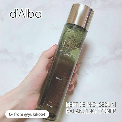 ノーセバムペプチドバランシングトナー/ダルバ/化粧水を使ったクチコミ(1枚目)
