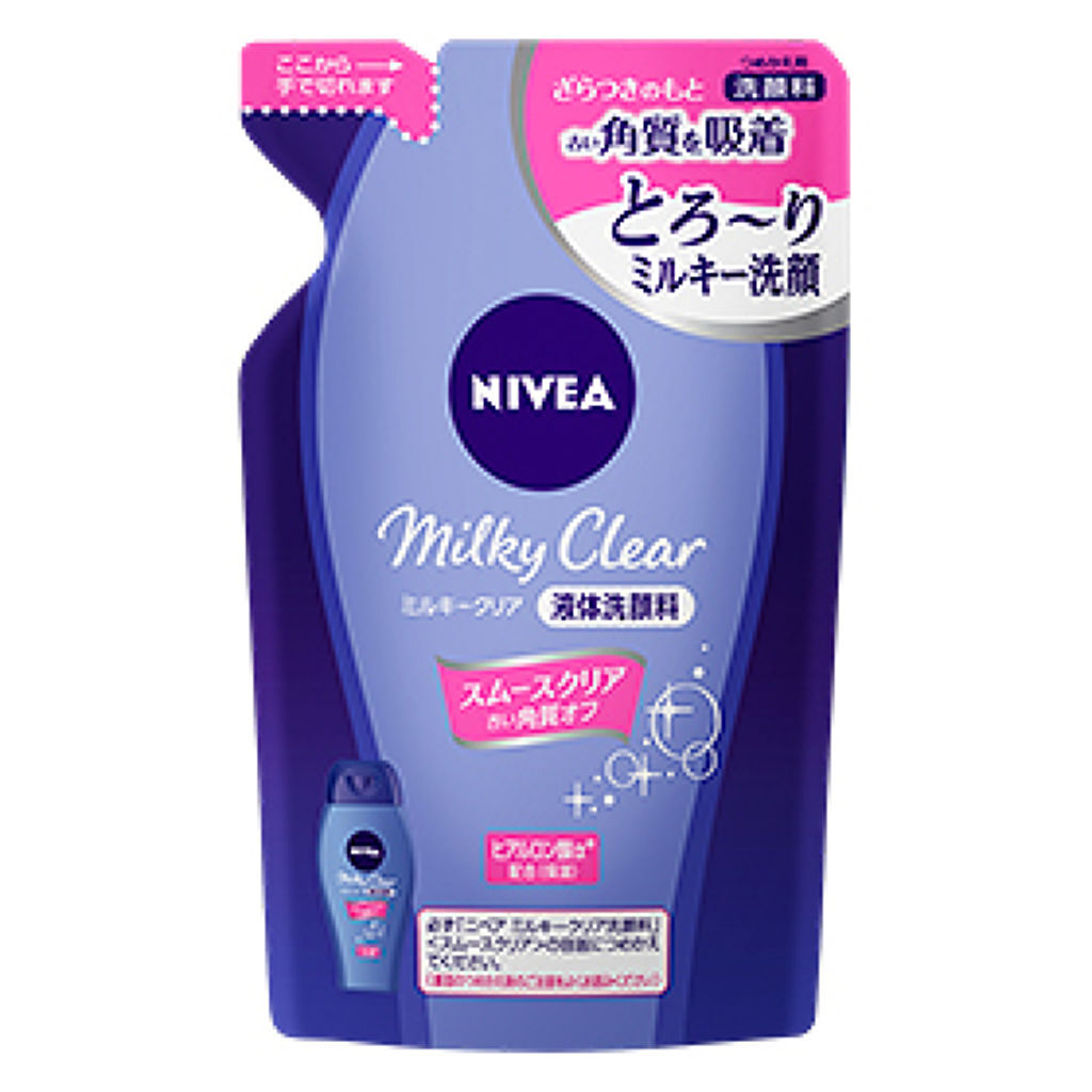ニベア ミルキークリア洗顔料 スムースクリア つめかえ用130ml