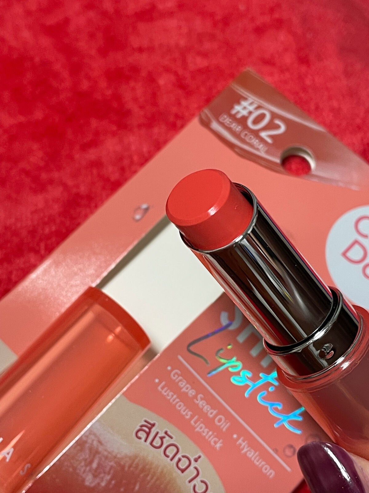 ワンナシャインリップ/CathyDoll/口紅を使ったクチコミ(3枚目)