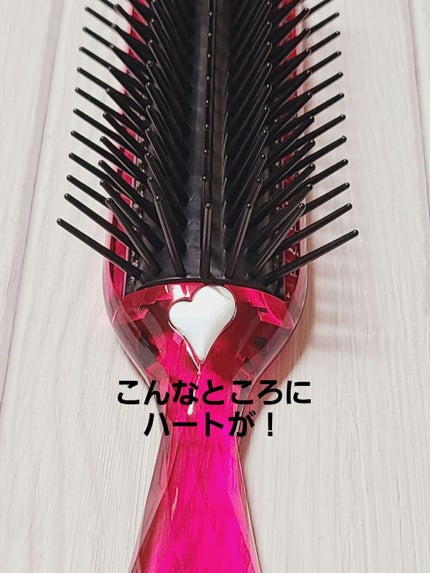 静電防止スタイリングブラシL(ルビーピンク)/貝印/ヘアブラシを使ったクチコミ(5枚目)