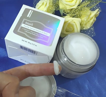 フレッシュリージュースドビタミンEマスク(90g)/Klairs/フェイスクリームを使ったクチコミ(5枚目)