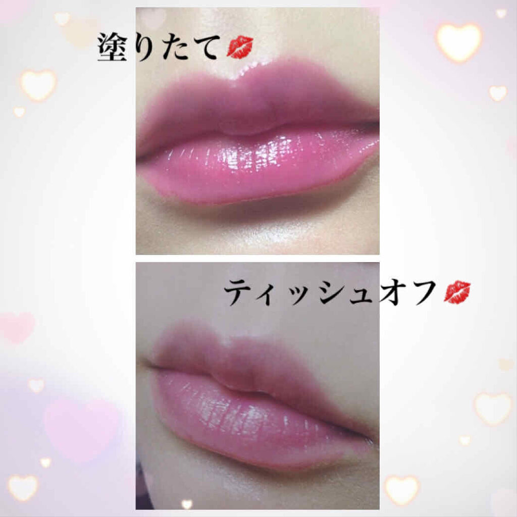 ヴォリュプテ ティントインバーム No.4 ディザイアーミーピンク/YVES SAINT LAURENT BEAUTE/口紅を使ったクチコミ（2枚目）