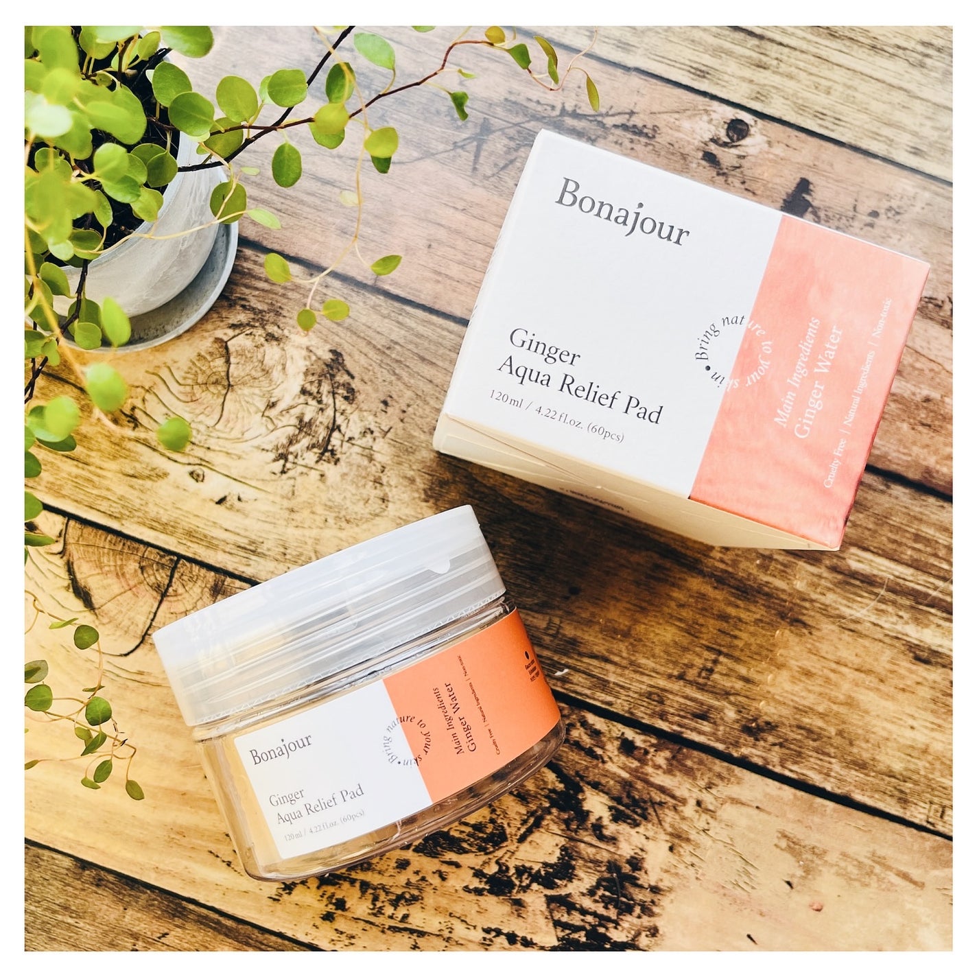 ジンジャーアクアリリーフパッド 60枚/Bonajour/トナーパッドを使ったクチコミ(7枚目)