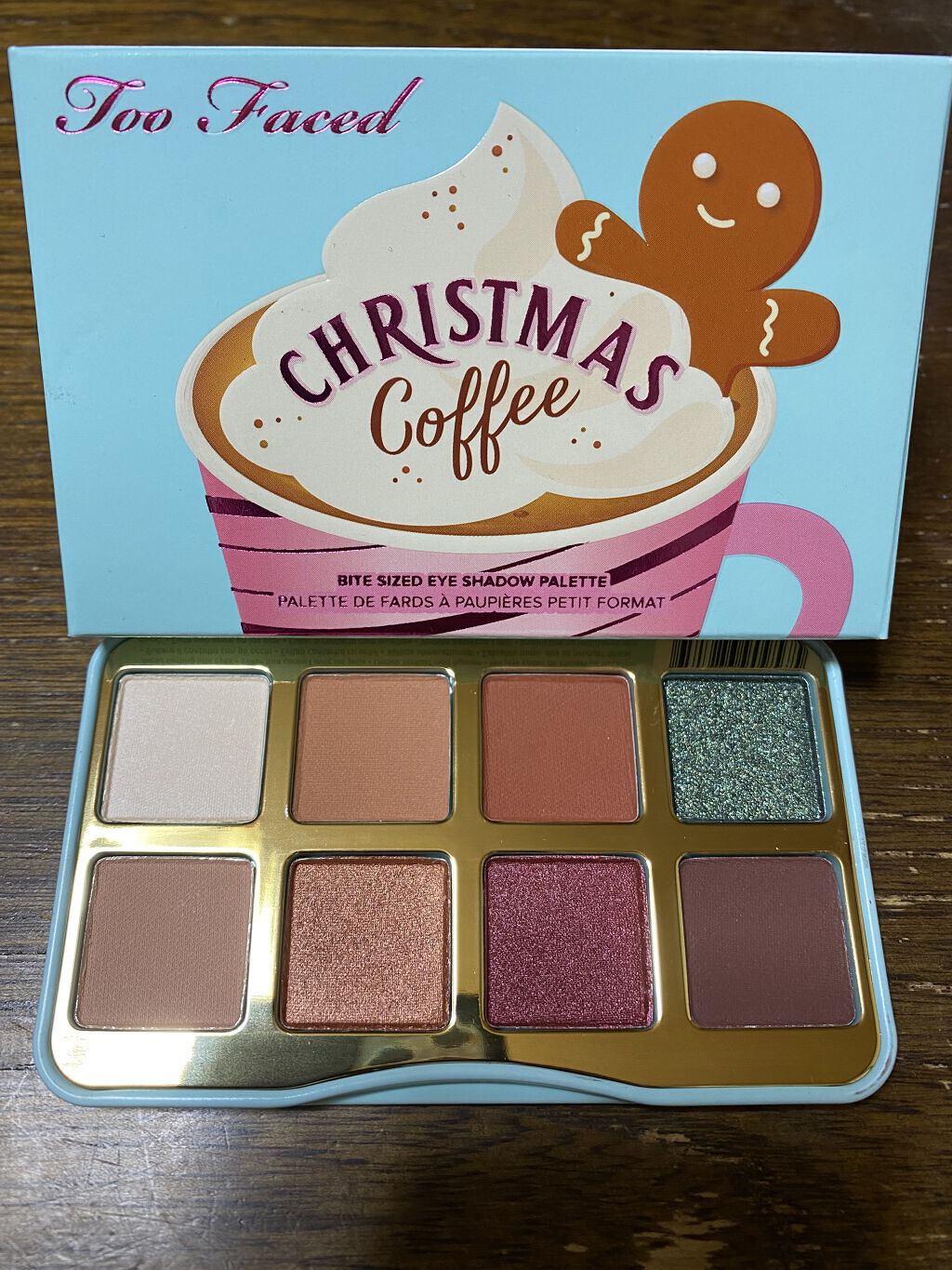 クリスマスコーヒー ミニ アイシャドウ パレット/Too Faced/アイシャドウパレットを使ったクチコミ（3枚目）